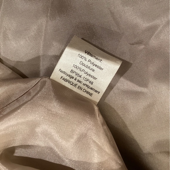 Anthropologie Burlapp polka dot Stripe Brown Black Sleeveless flare Mini dress 8 - Picture 9 of 11